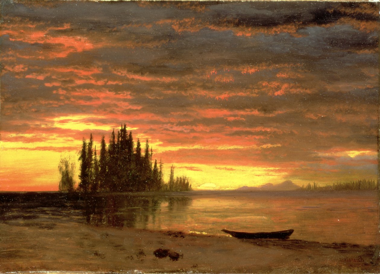 Coucher de soleil en Californie - Albert Bierstadt