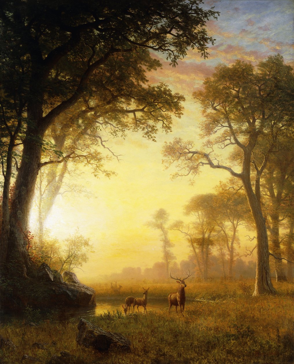 Lumière dans la Forêt - Albert Bierstadt
