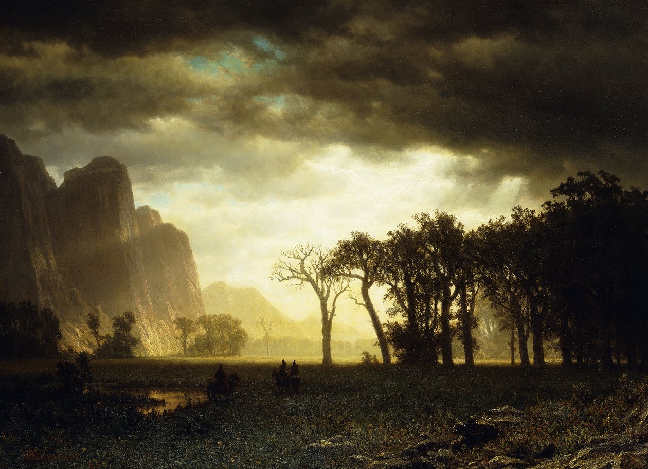 Tempête passagère à Yosemite, 1865 - Albert Bierstadt