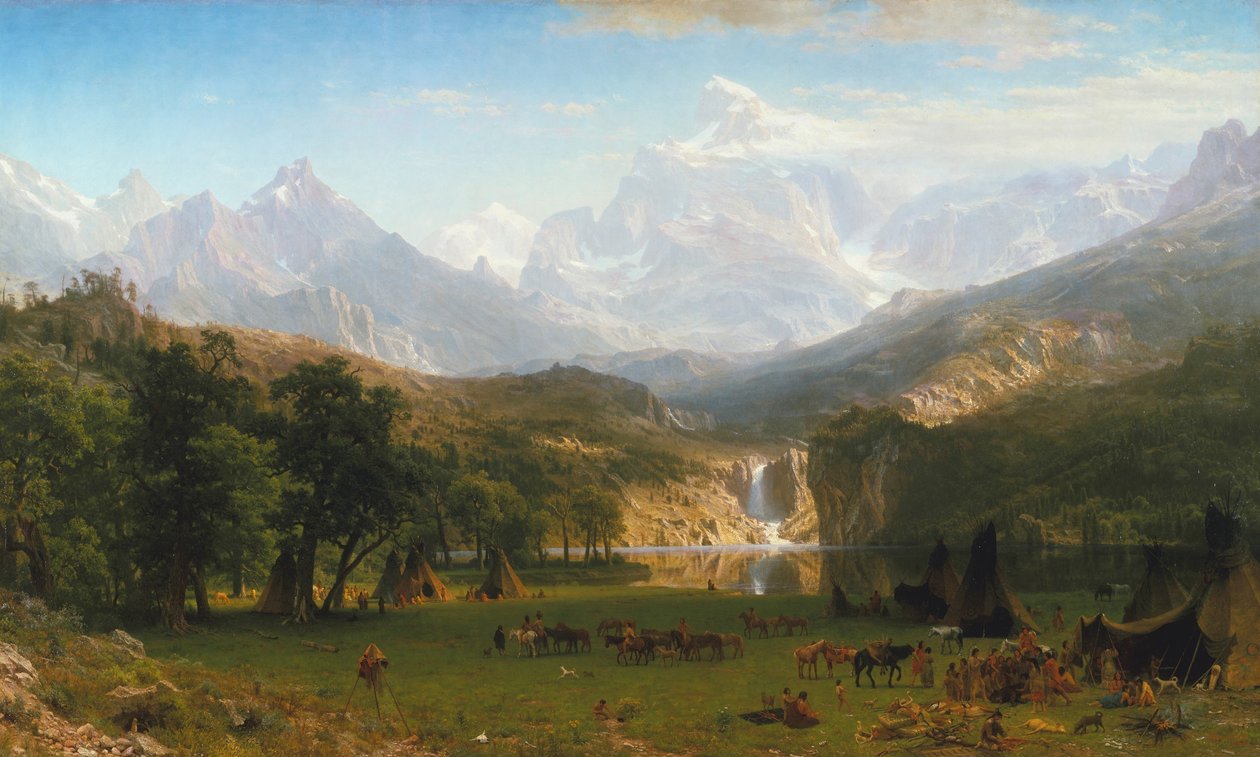 Montagnes Rocheuses, le pic de Lander - Albert Bierstadt