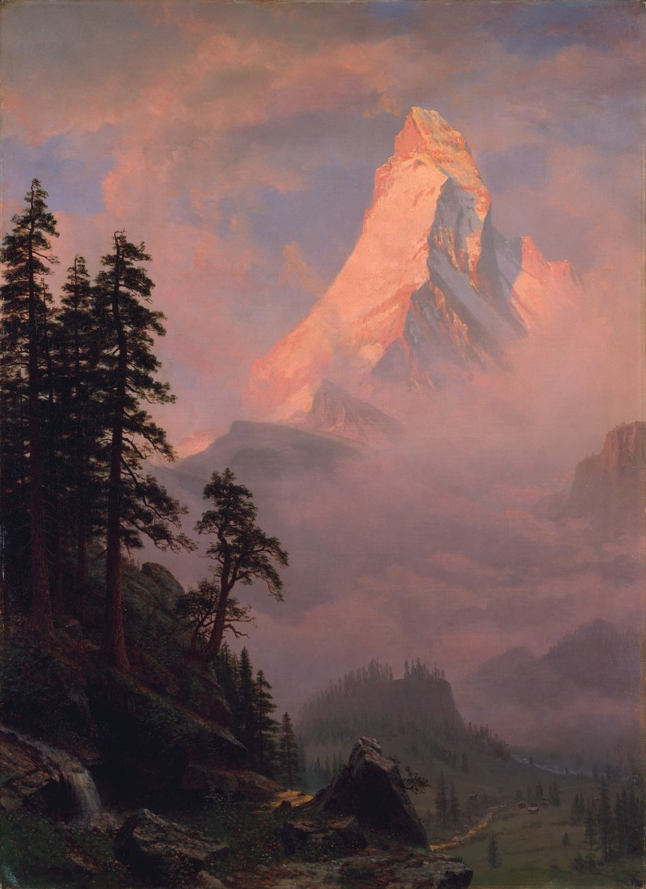 Lever de soleil sur le Cervin - Albert Bierstadt