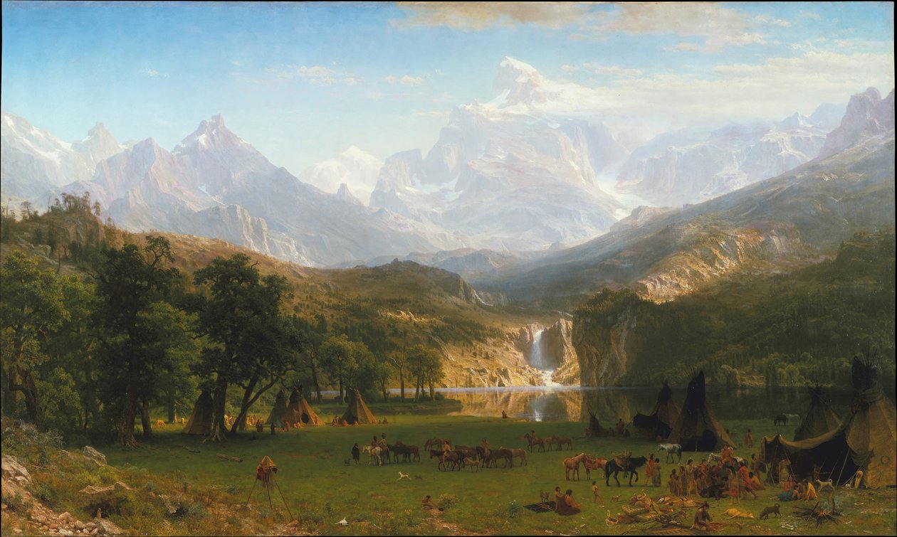 Les Montagnes Rocheuses, pic Landers, 1863 - Albert Bierstadt