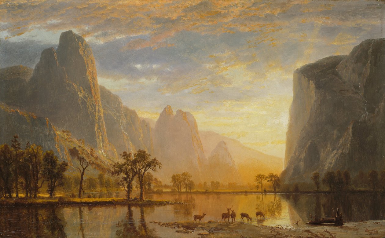 Vallée du Yosemite - Albert Bierstadt