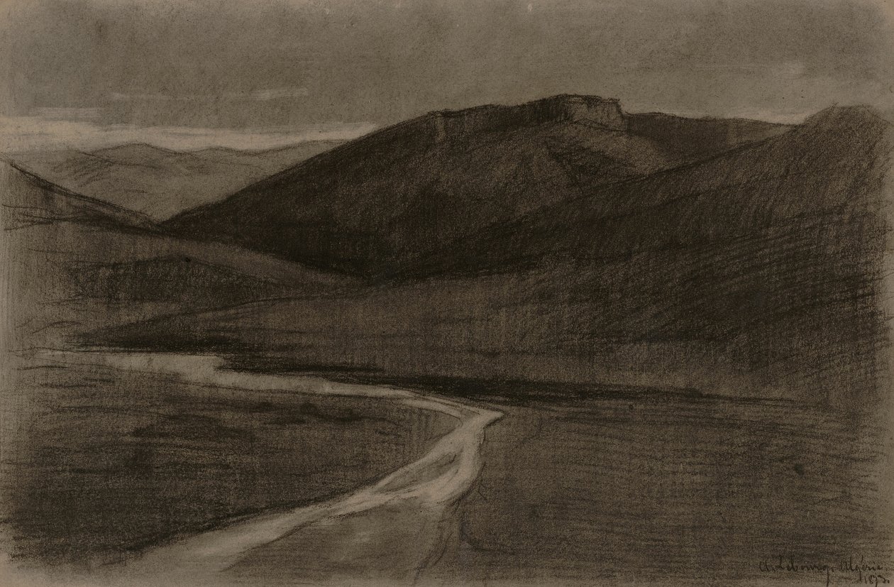 Paysage algérien - Albert Charles Lebourg