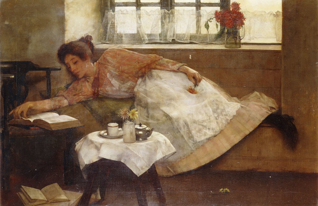 Pause pour le thé - Albert Chevallier Tayler
