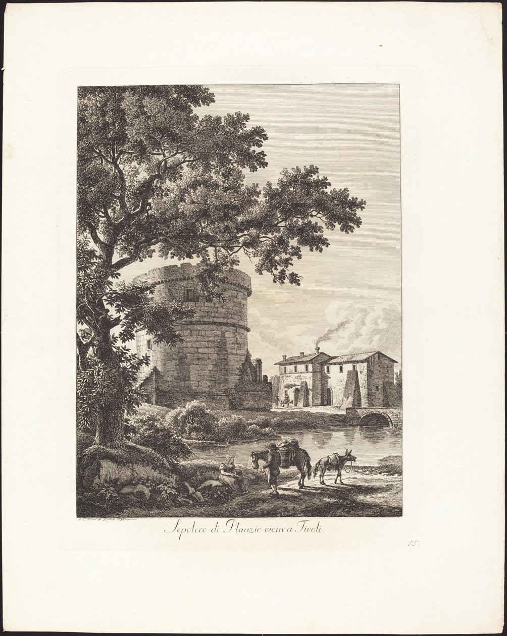 Sépulcre de Plautio près de Tivoli - Albert Christoph Dies