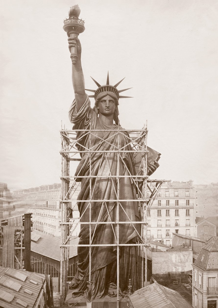 Assemblage de la Statue de la Liberté, Paris - Albert Fernique