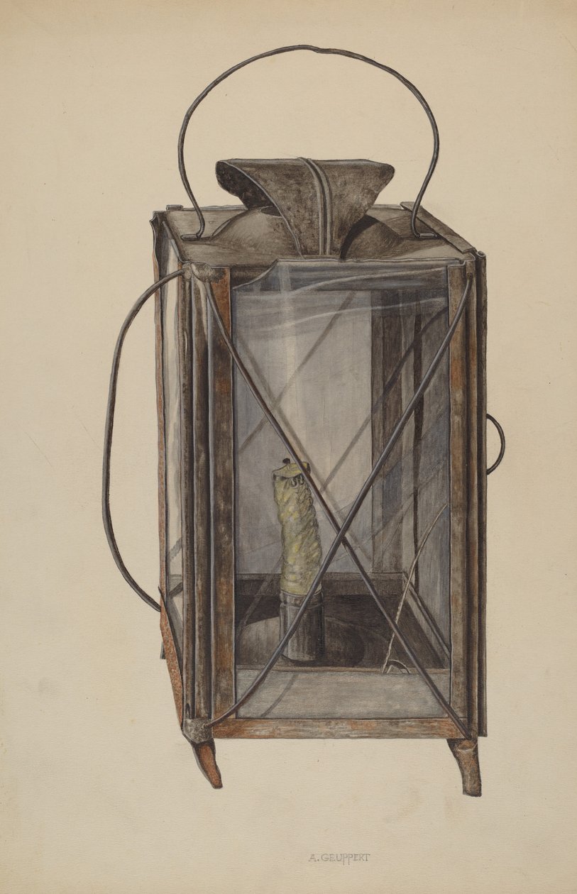Lanterne pour bougie - Albert Geuppert