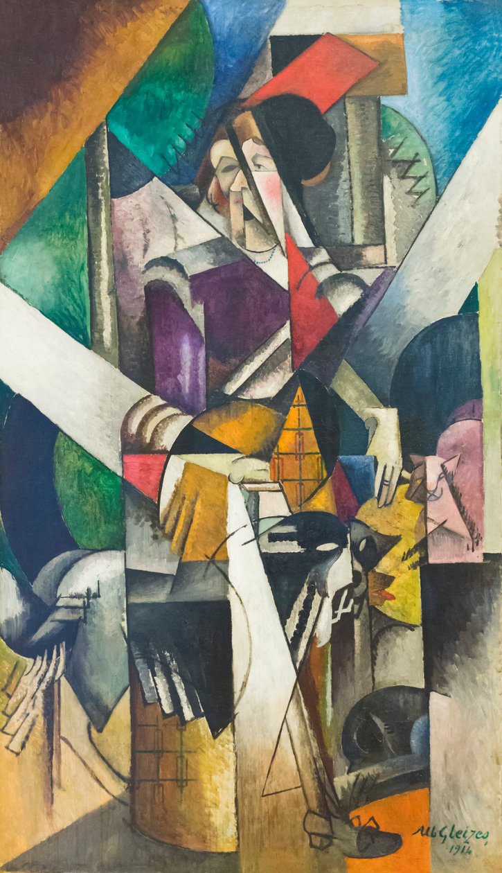 Femme avec animaux (Madame Raymond Duchamp-Villon) - Albert Gleizes