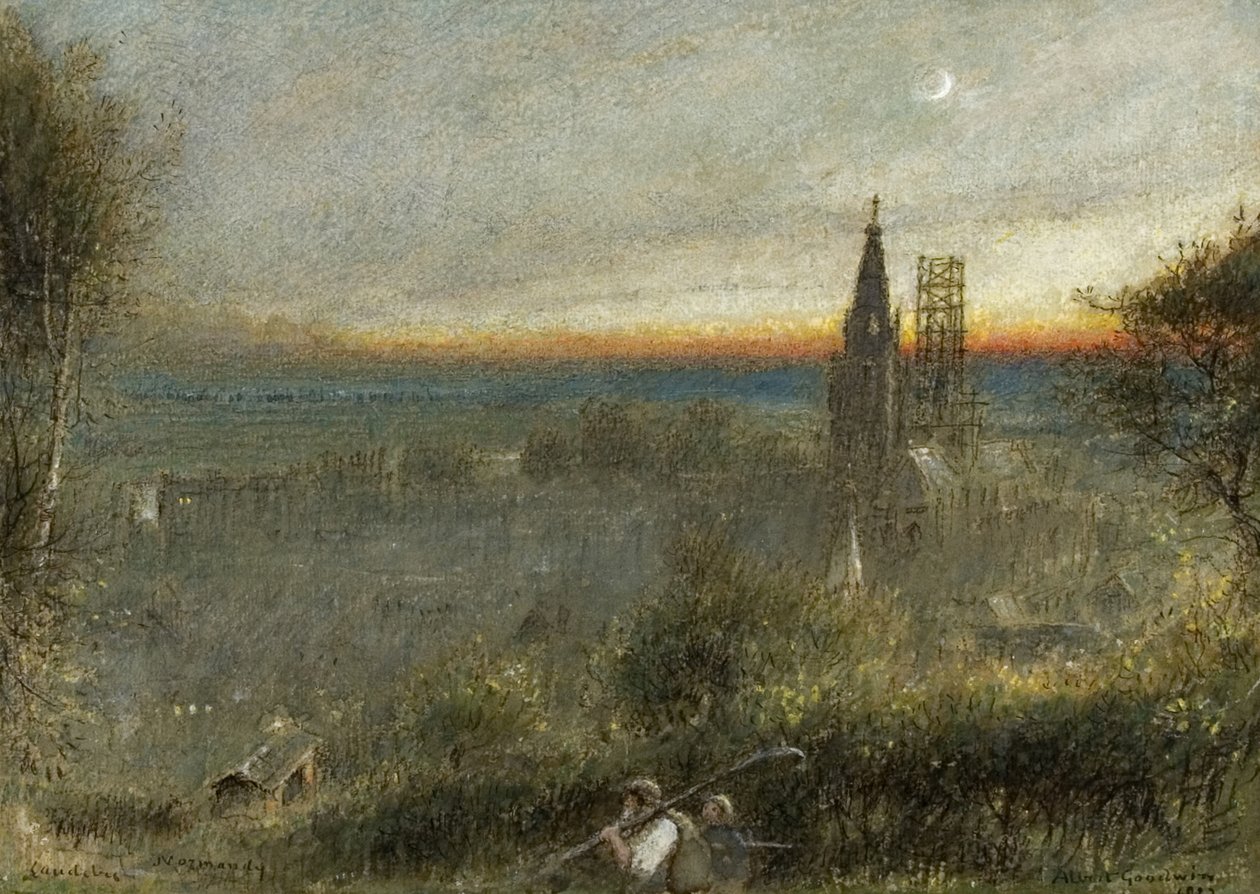 Caudebec, Normandie - Albert Goodwin