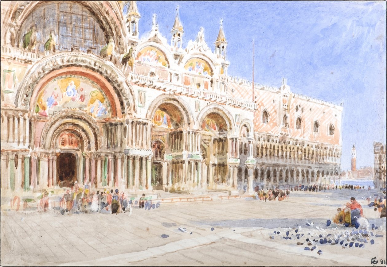 Saint-Marc, Venise - Albert Goodwin