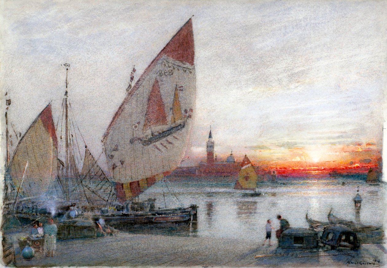 Venise, 1910 - Albert Goodwin