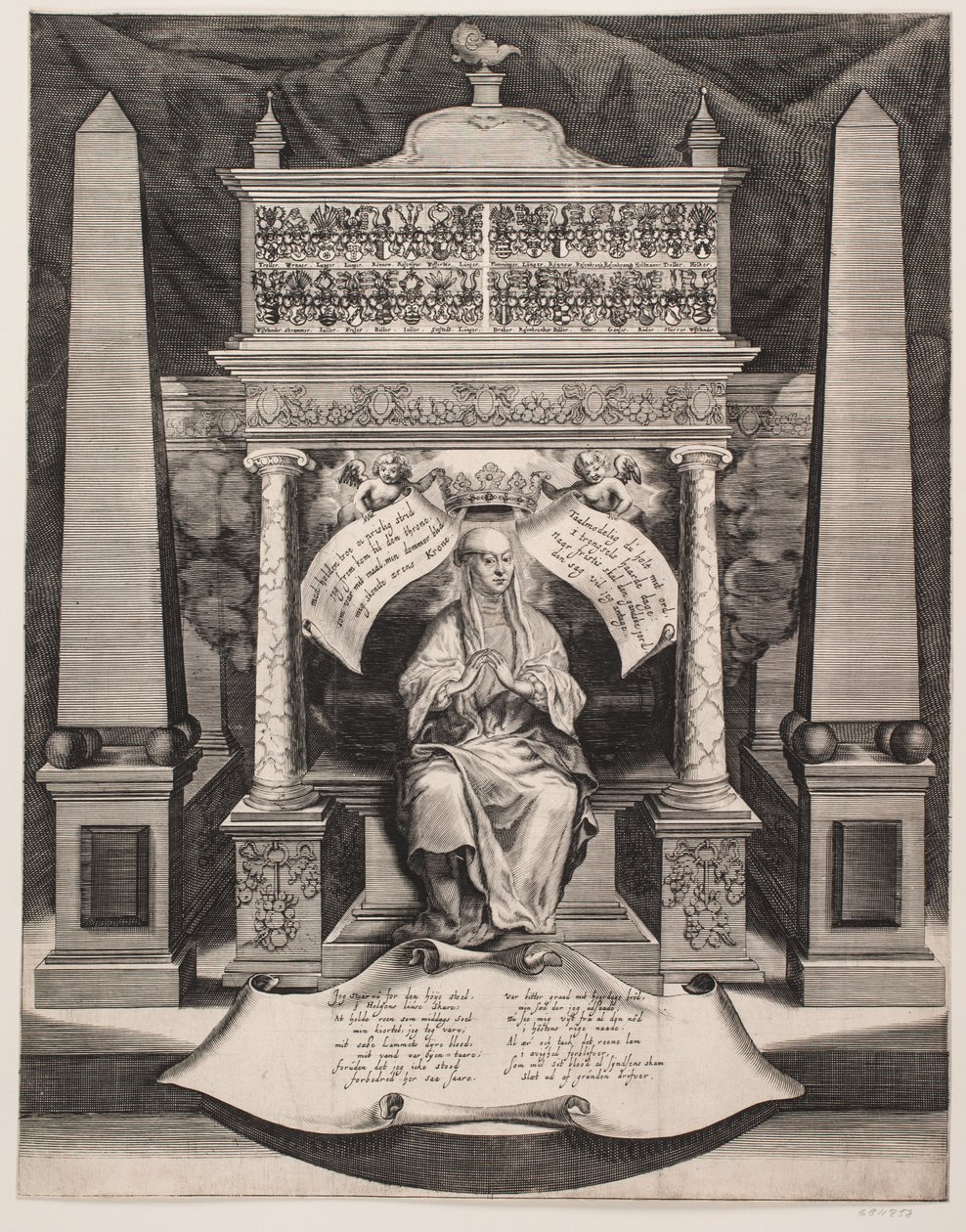 Elisabeth Lunge. Feuille commémorative - Albert Haelwegh