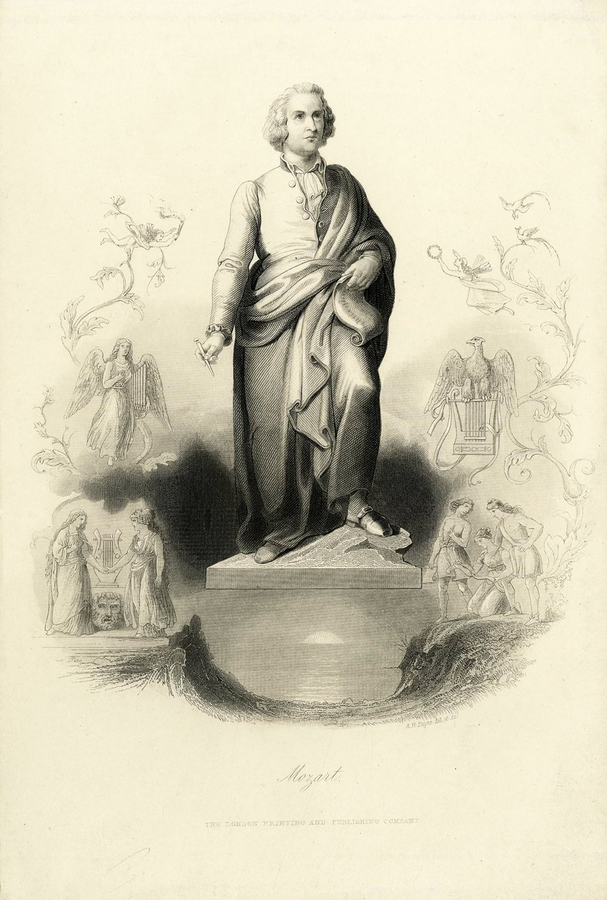 Monument de Mozart à la Mozartplatz, 1842 - Albert Henry Payne