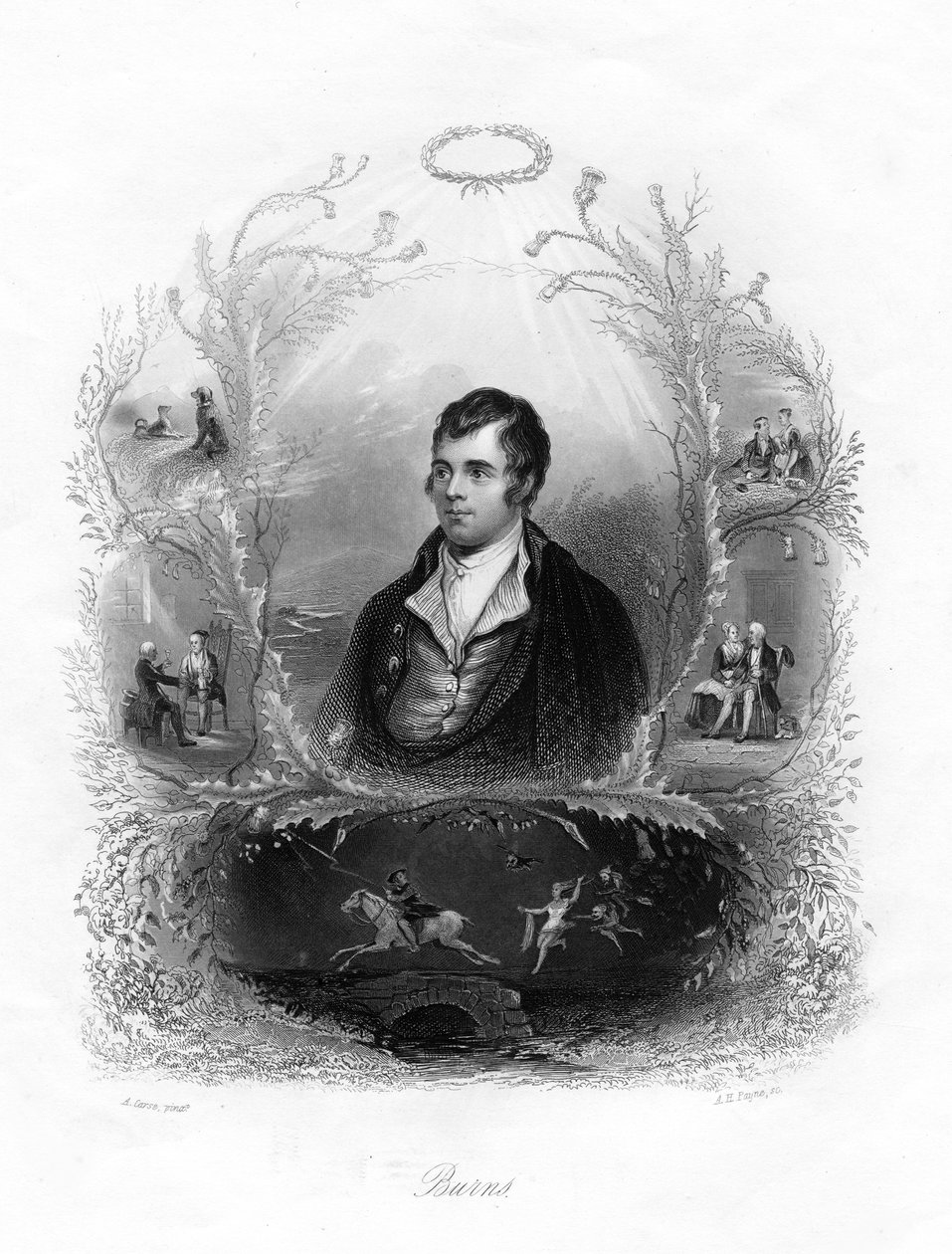 Robert Burns, poète écossais, 19ème siècle - Albert Henry Payne