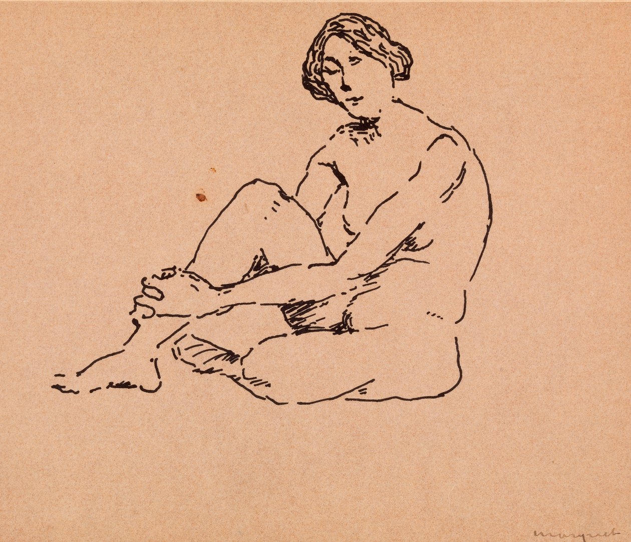 Nu assis - Albert Marquet