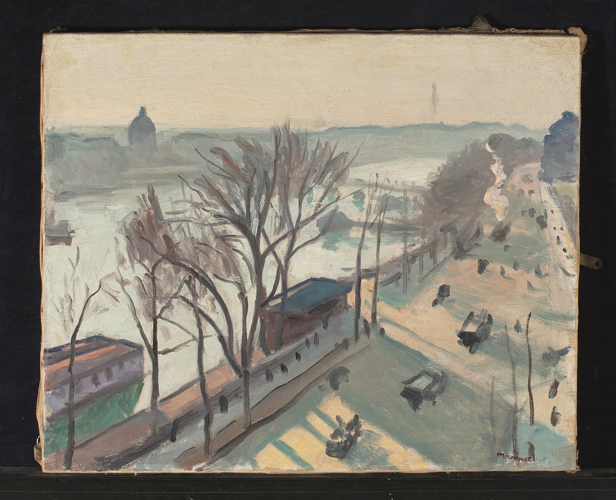 Quai du Louvre, soleil pâle - Albert Marquet