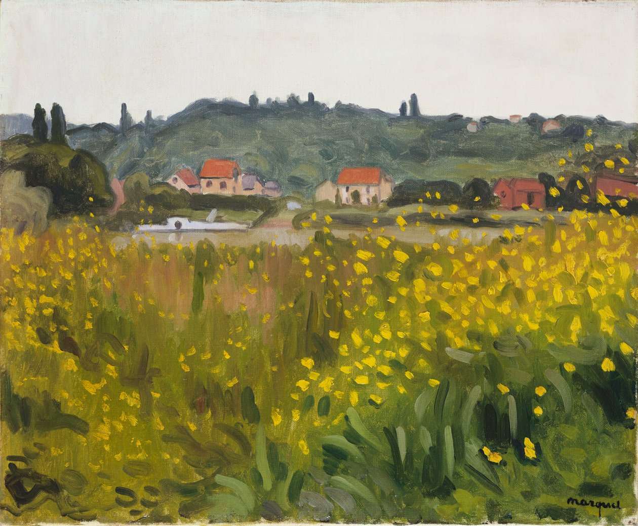 Fleurs Jaunes à Villenes - Albert Marquet