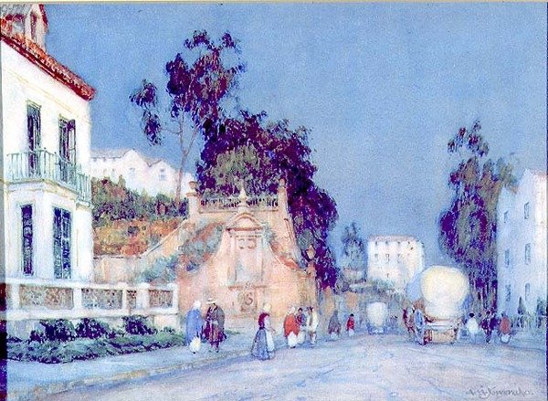 Début de soirée dans une ville espagnole - Albert Moulton Foweraker