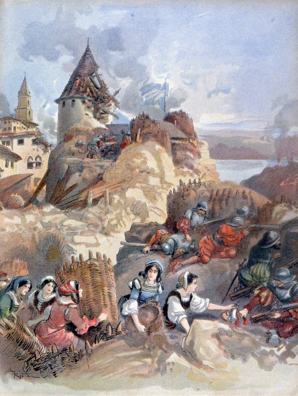 Dames au siège de Marseille - Albert Robida