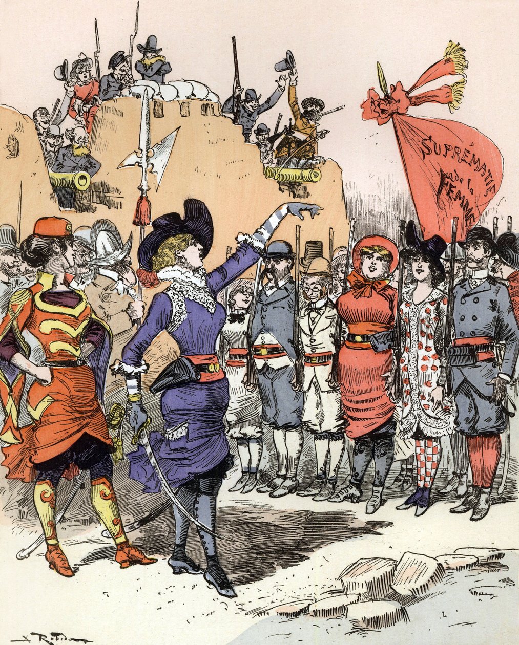 Révolution de 1953 : féminisme - Albert Robida