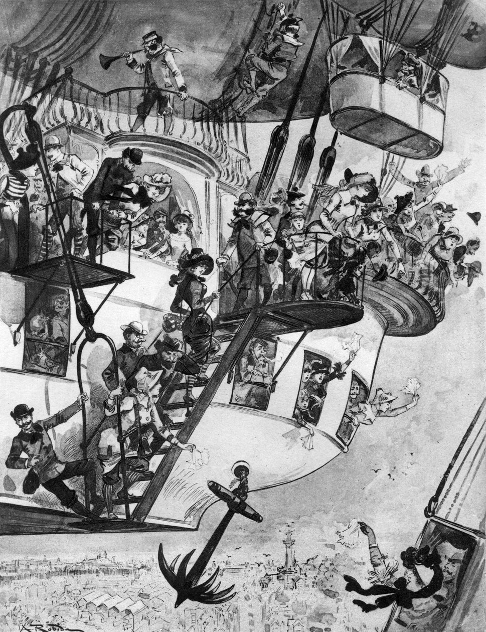 Transport du futur - Albert Robida