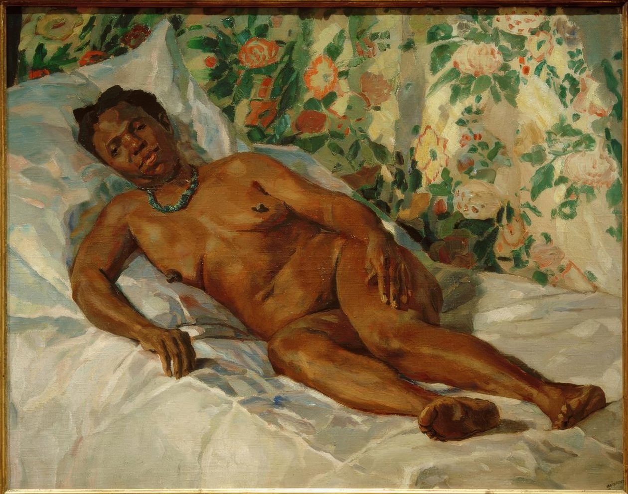 Repos (Femme noire reposant) - Albert Weisgerber