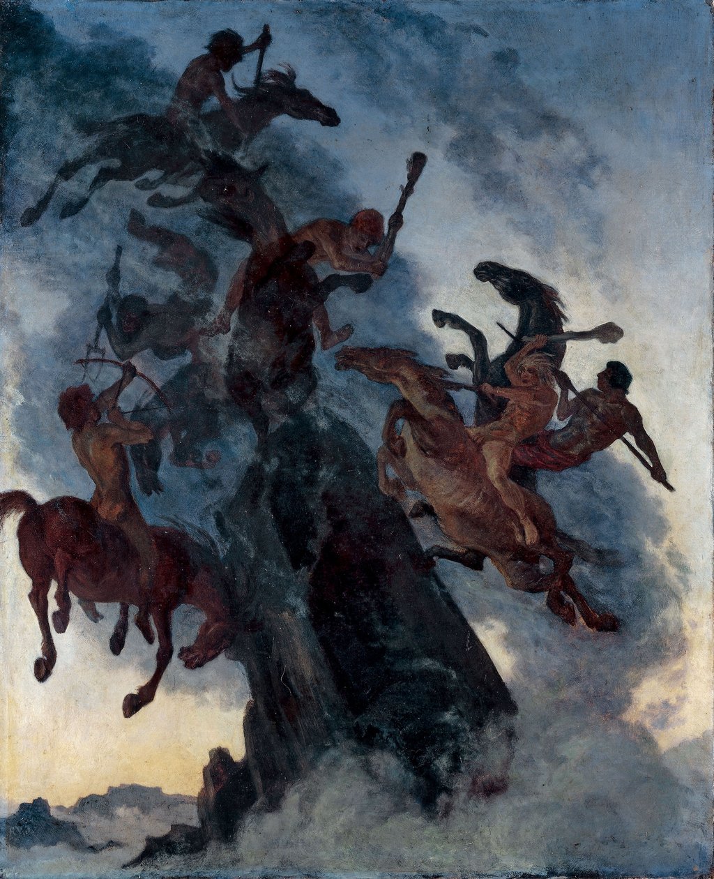 Cavaliers dans le brouillard - Albert Welti