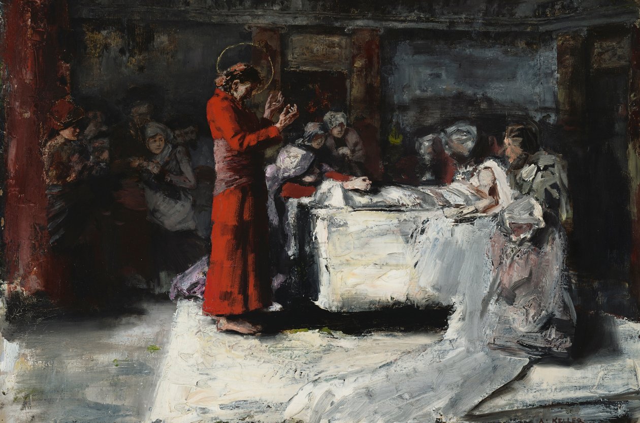 La résurrection de la fille de Jaïre - Albert von Keller