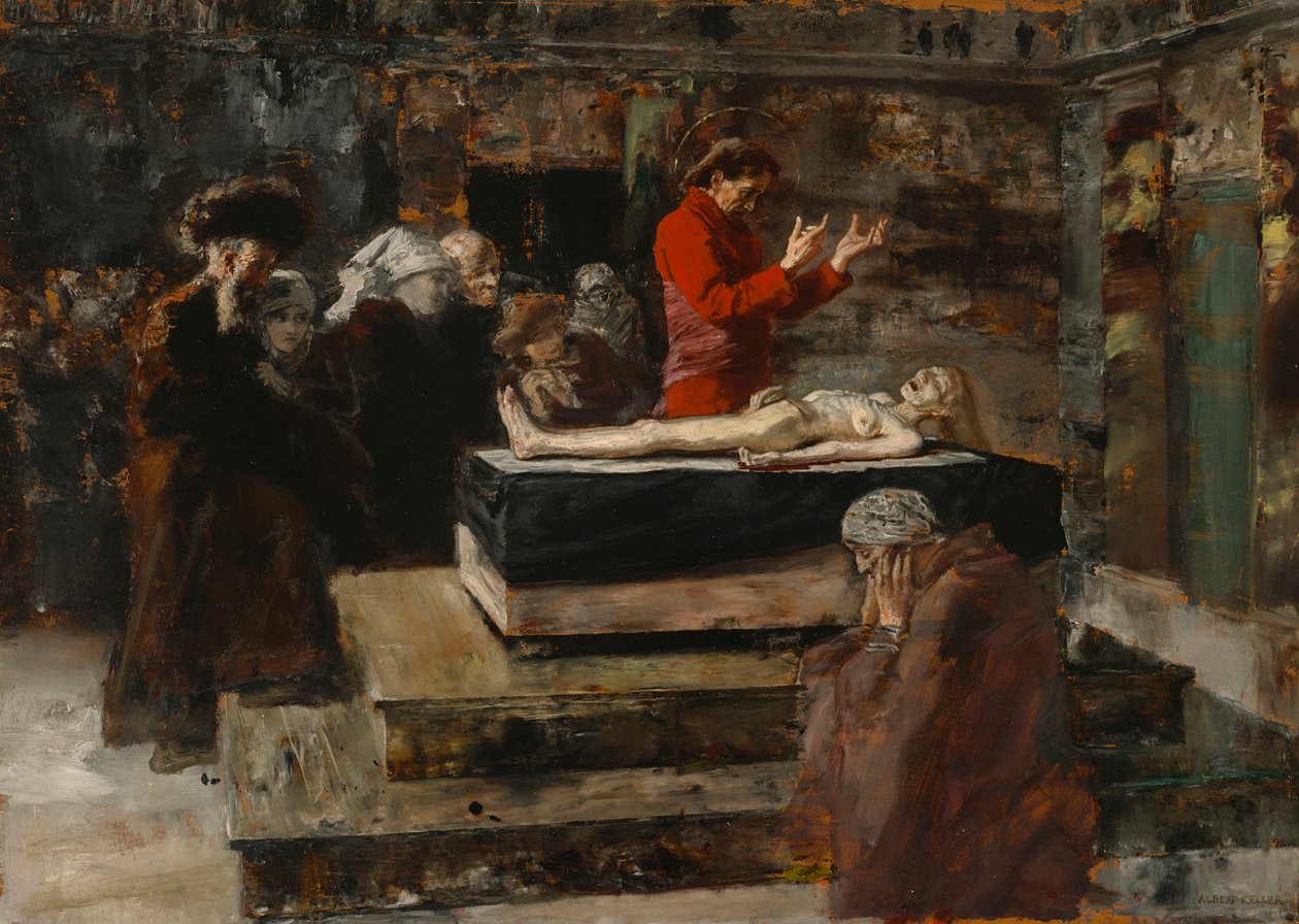 La résurrection de la fille de Jaïre - Albert von Keller