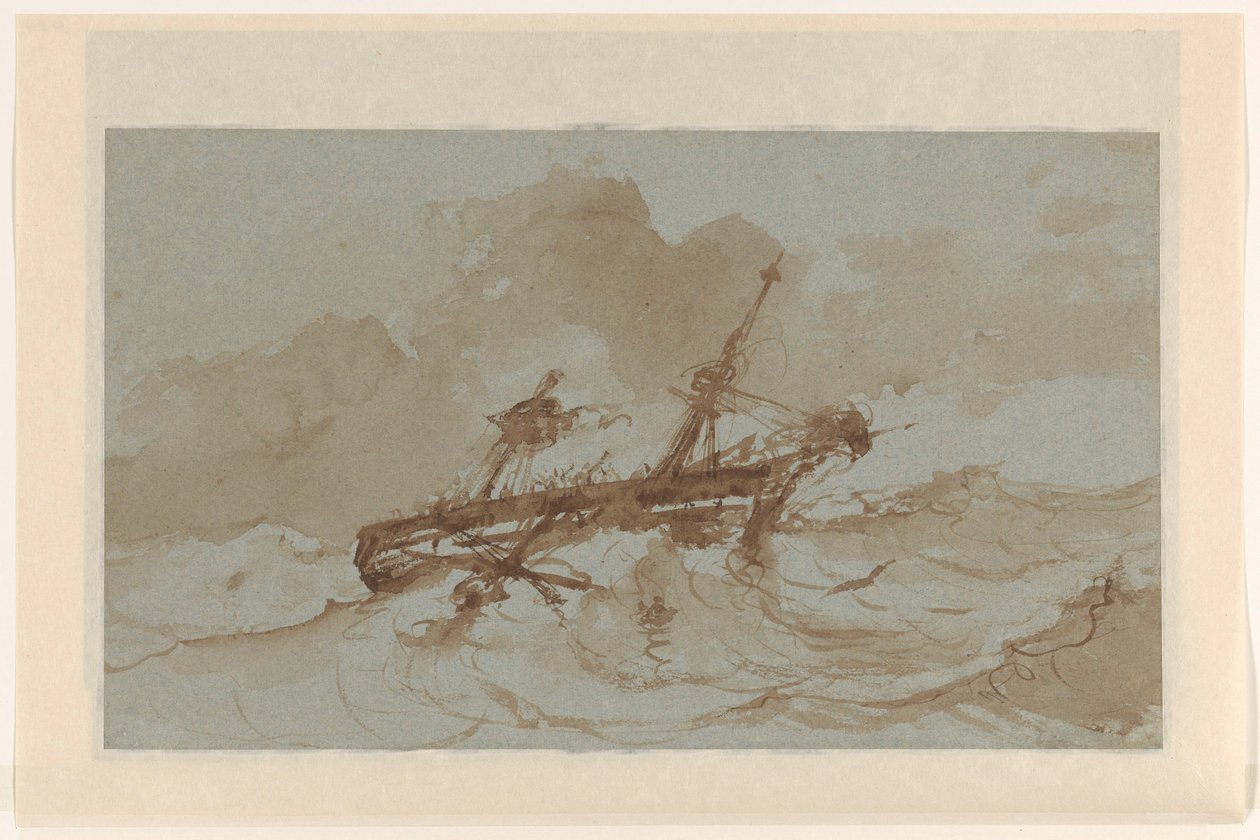 Deux-mâts en haute mer - Albertus van Beest