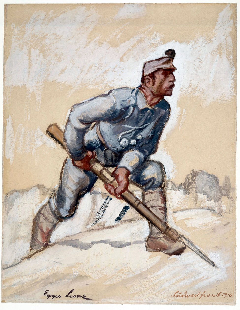 Façade sud-ouest - Albin Egger Lienz