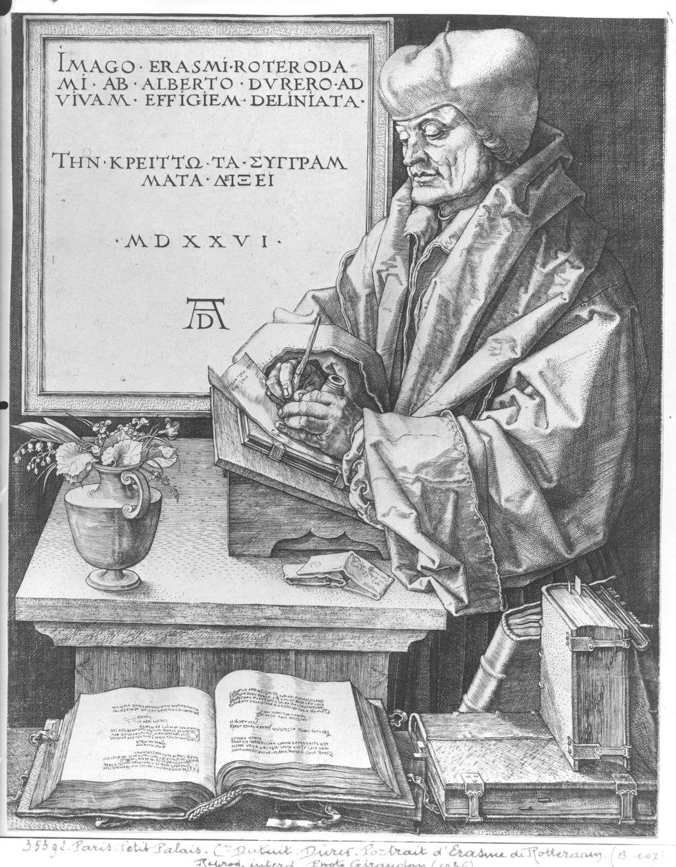 Desiderius Erasmus (1466-1536) de Rotterdam, 1526 - Albrecht Dürer