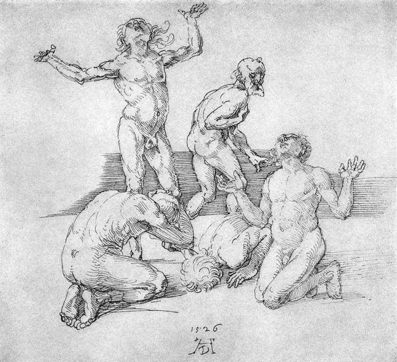 Cinq nus masculins - Albrecht Dürer