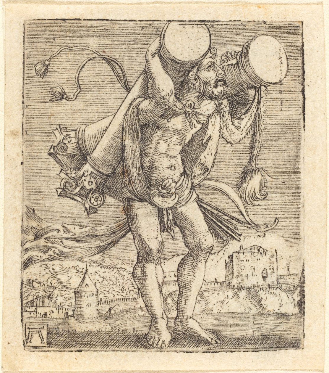 Hercule portant la colonne de Gadès - Albrecht Altdorfer