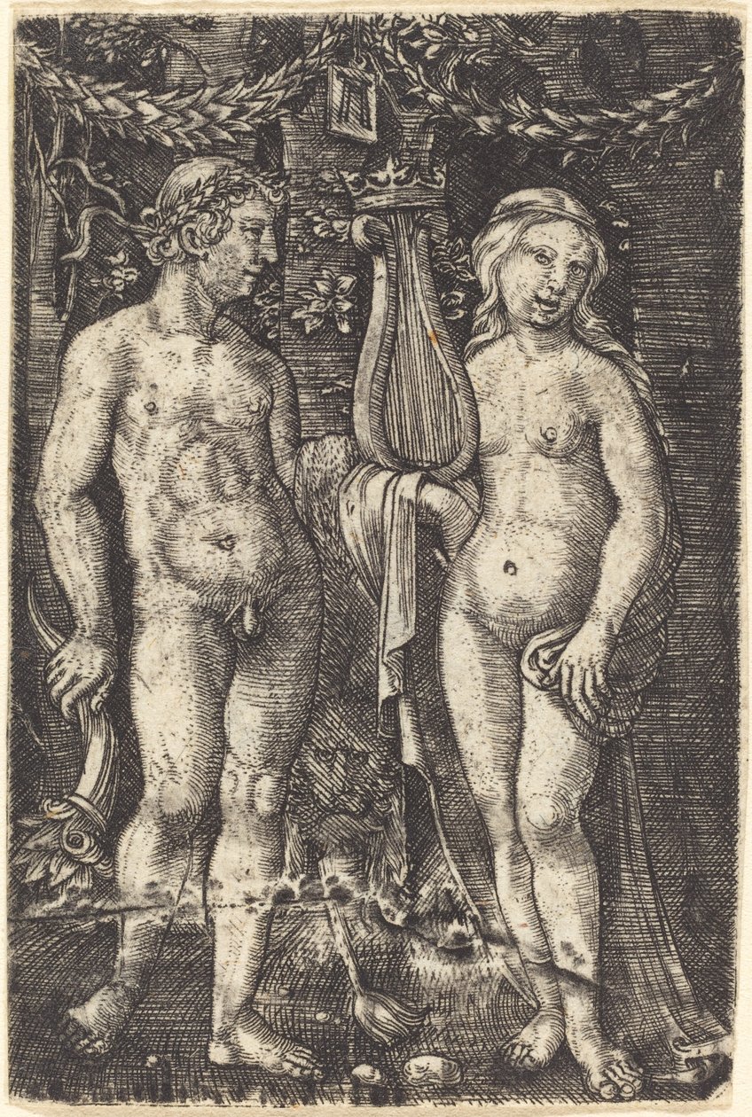 Hercule et une muse - Albrecht Altdorfer