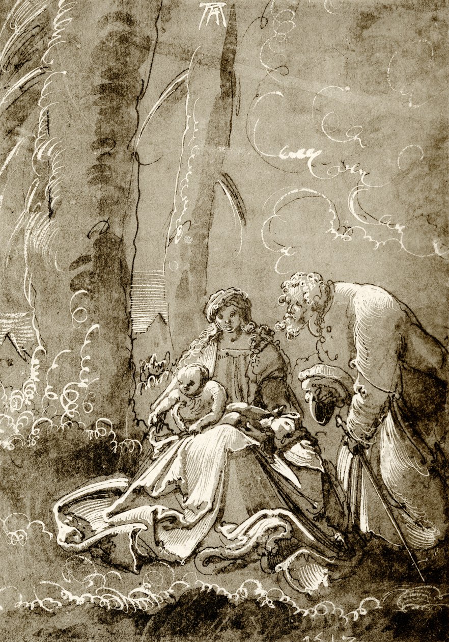Sainte Famille dans la forêt - Albrecht Altdorfer