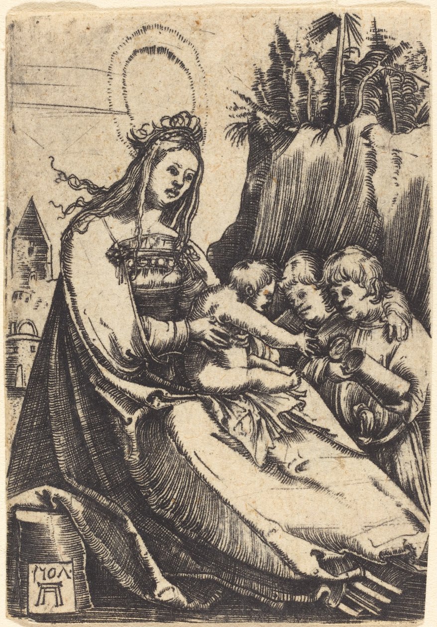 Marie avec enfant et deux garçons - Albrecht Altdorfer