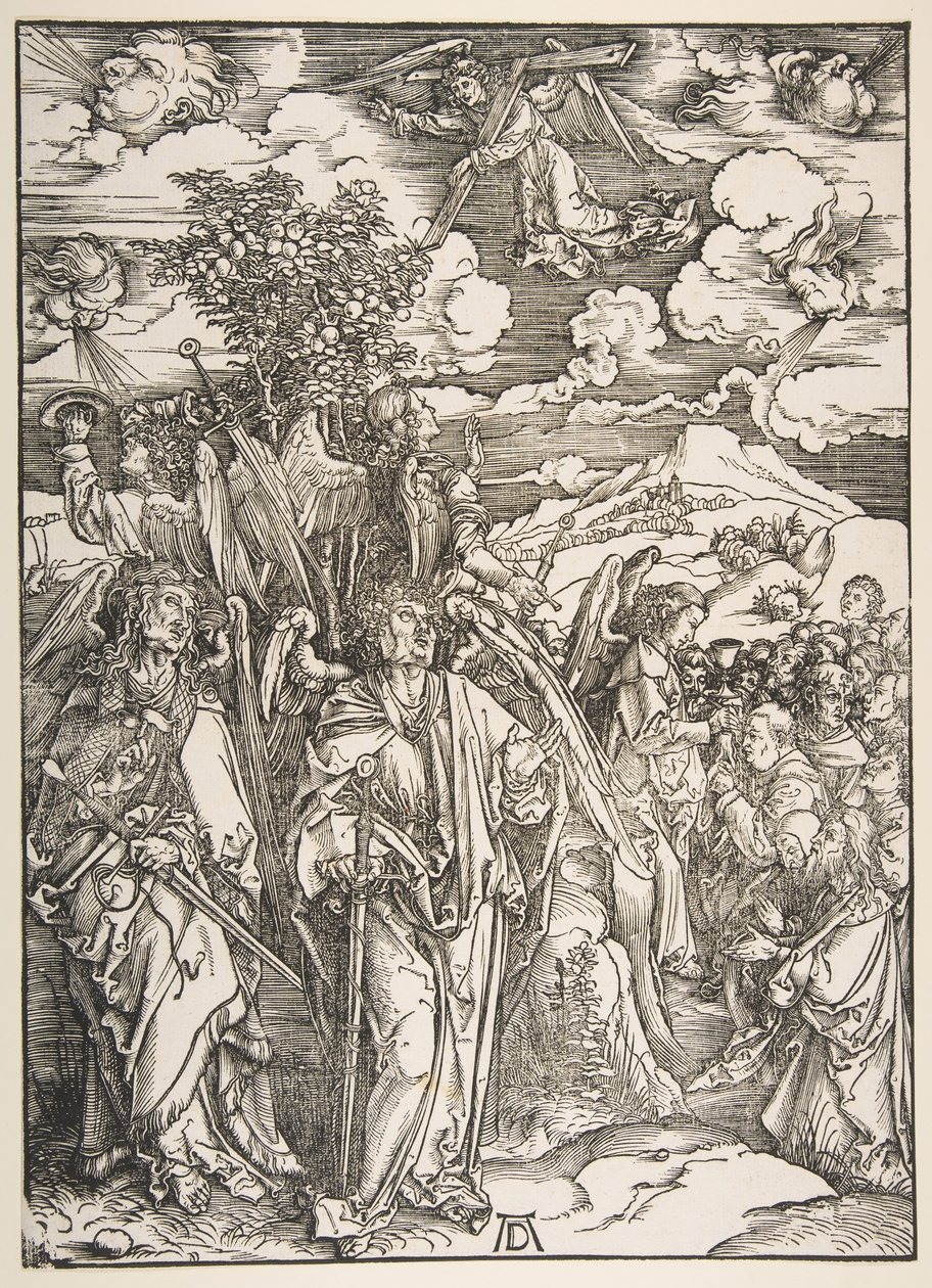 Anges retenant les quatre vents - Albrecht Dürer