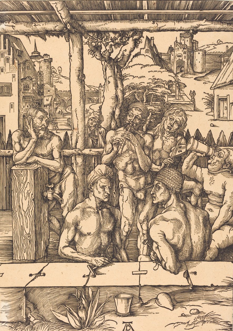 Maison de bain, vers 1496-1497 - Albrecht Dürer
