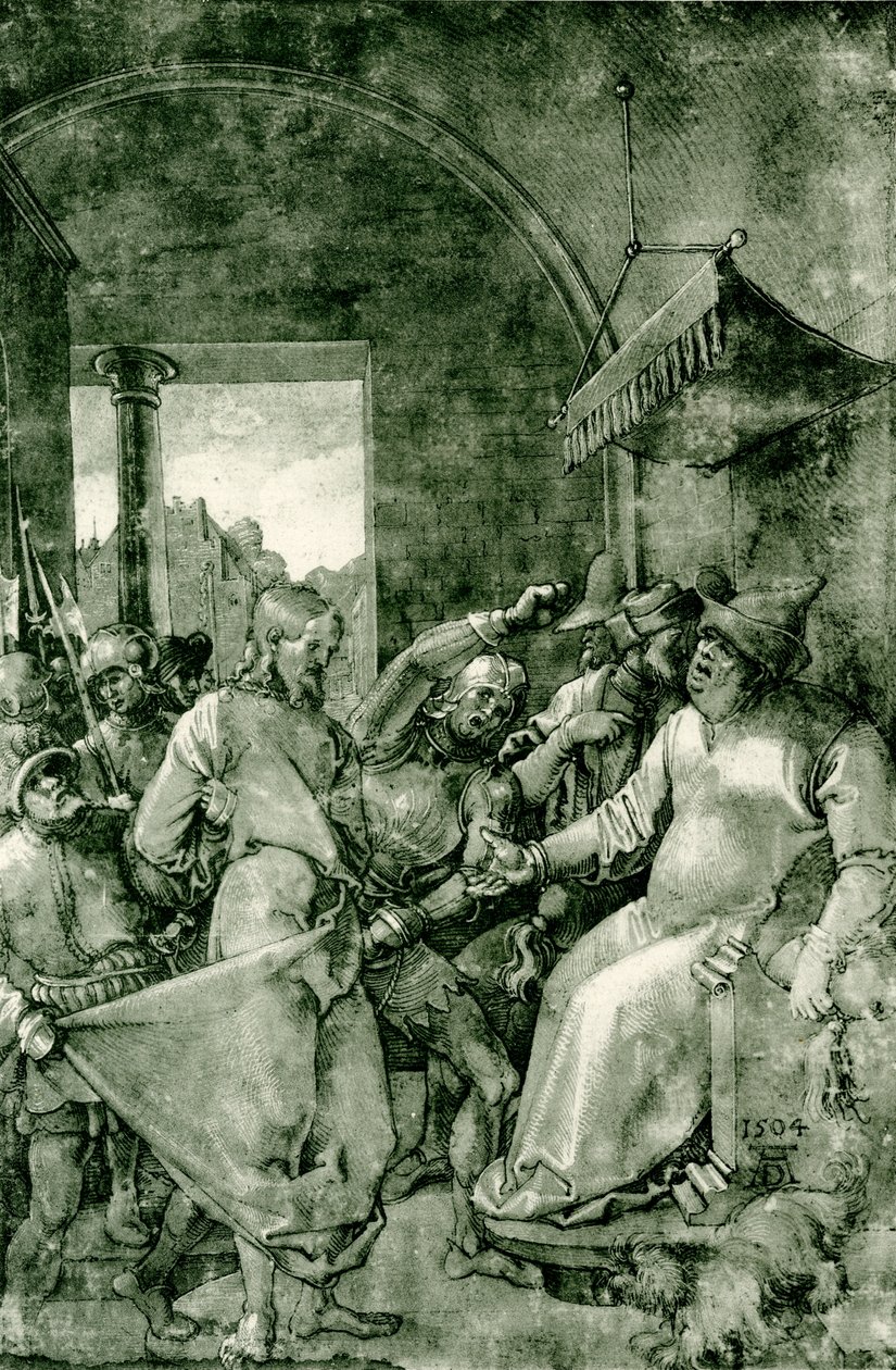 Christ devant Caïphe - Albrecht Dürer