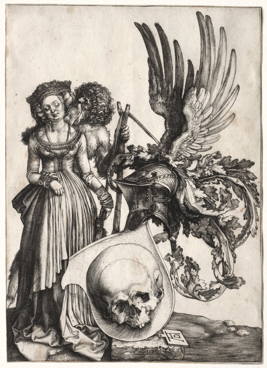 Blason avec un crâne, 1503 - Albrecht Dürer