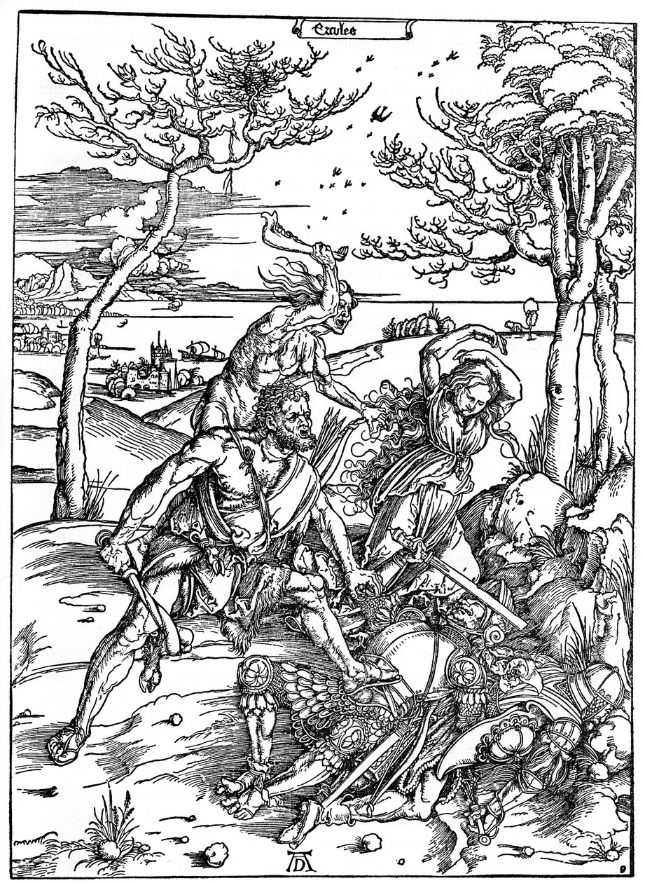 Hercule tuant les Molionides, vers 1496-1498 - Albrecht Dürer