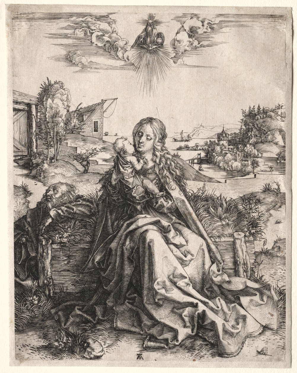 Sainte Famille avec le papillon, vers 1495 - Albrecht Dürer