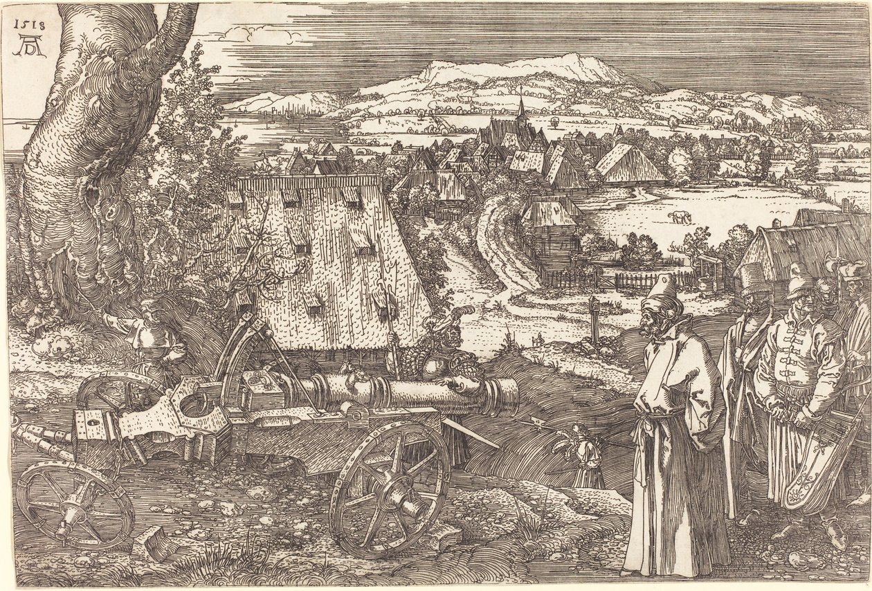Paysage avec un canon - Albrecht Dürer