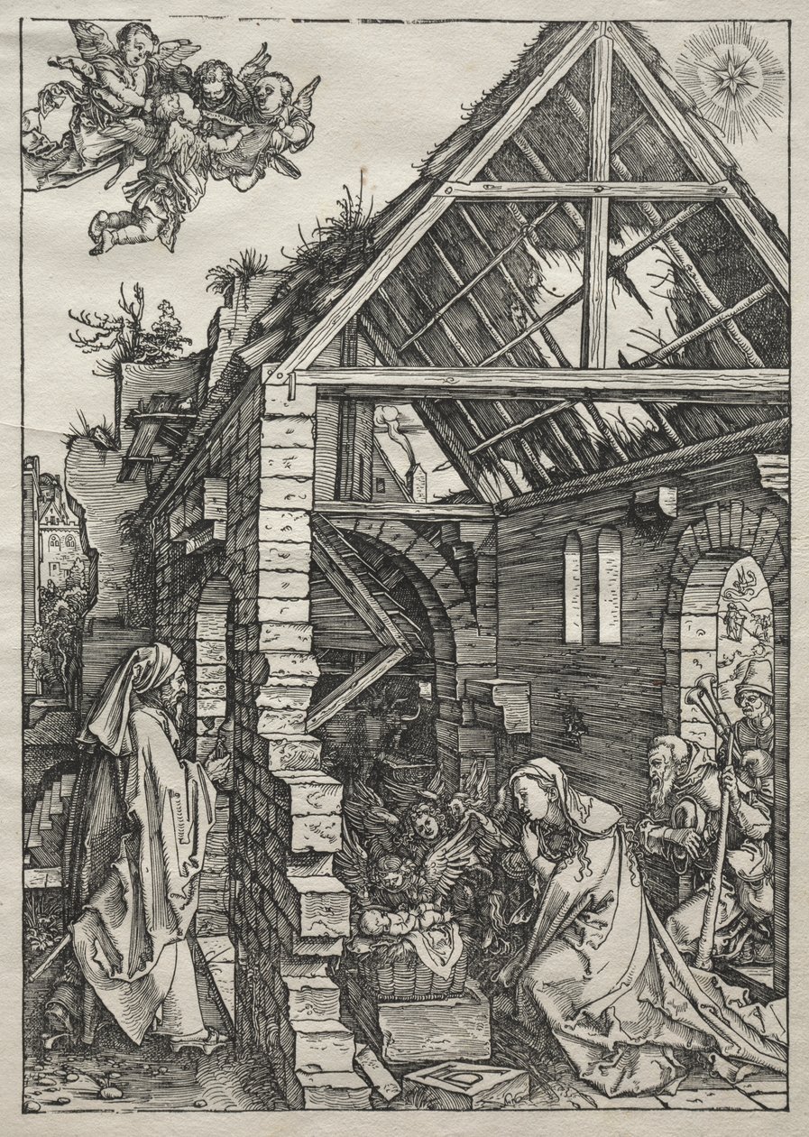 Vie de la Vierge : La Nativité - Albrecht Dürer