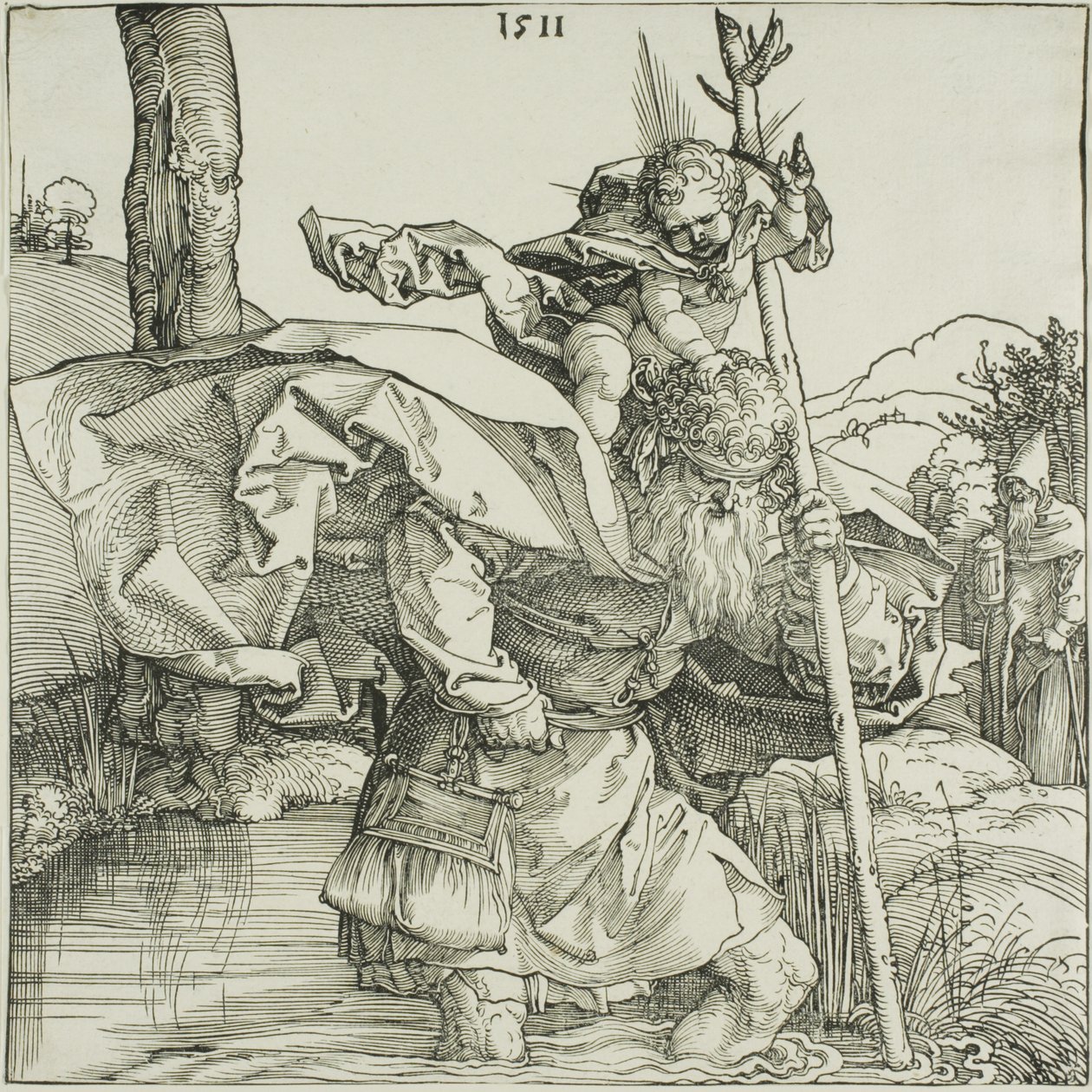 Saint Christophe - Albrecht Dürer