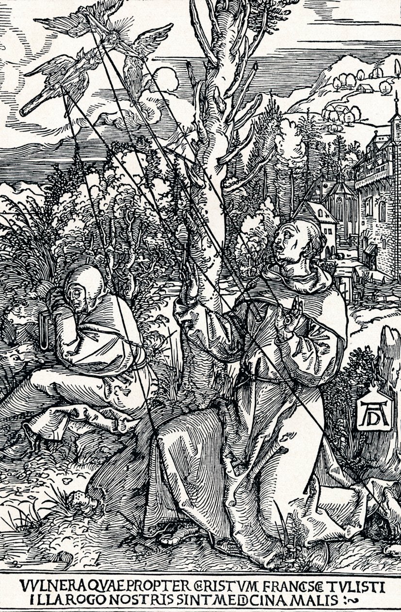 Saint François recevant les stigmates, 1504 1906 - Albrecht Dürer
