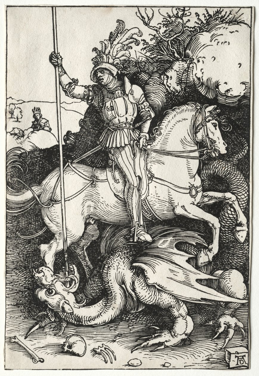 Saint Georges tuant le dragon, 1500s - Albrecht Dürer