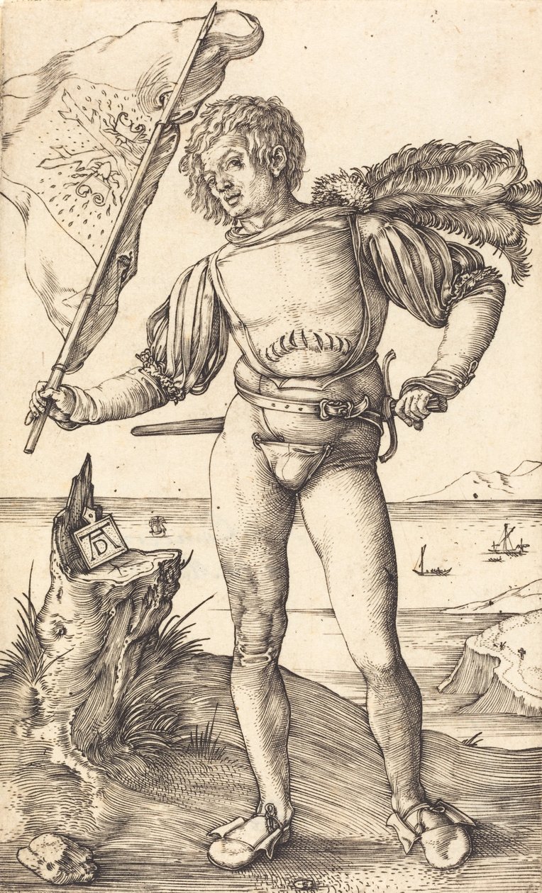 Porte-étendard, c. 1502-1503 - Albrecht Dürer